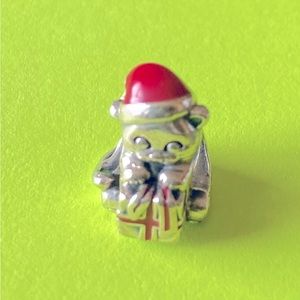 Used Pandora Christmas Bear charm.